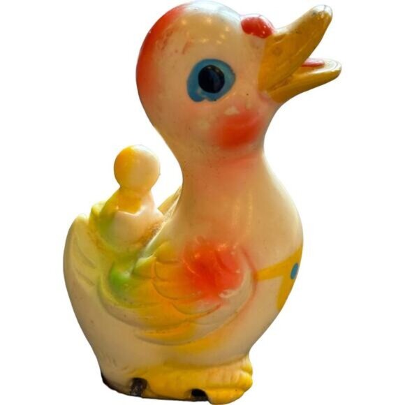 Vintage Celluloid Wind up Duck Toy Mid Century SAITO Waddling Plastic Duck Kitsc - Picture 5 of 12